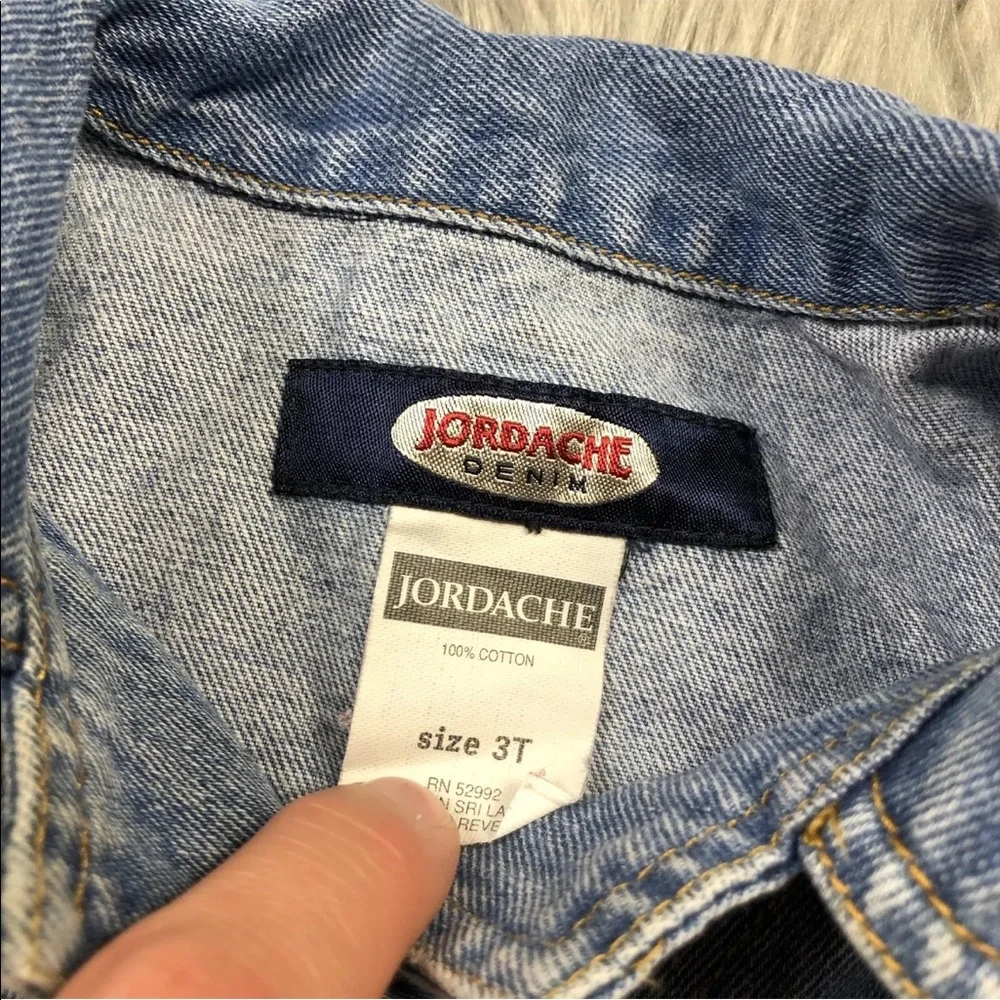 Vintage Toddler Jordache Denim Snap Up Vest
